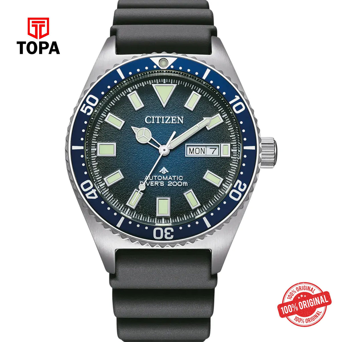 Topa Citizen-NY0129-07L-Promaster-Rubber-Band-Men-Watch - Product Image 1