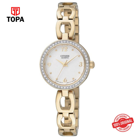 Citizen EJ6072-55A white dial quartz analog women's watch