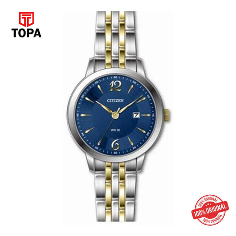 Citizen HZ0014-51L blue dial quartz analog women's watch