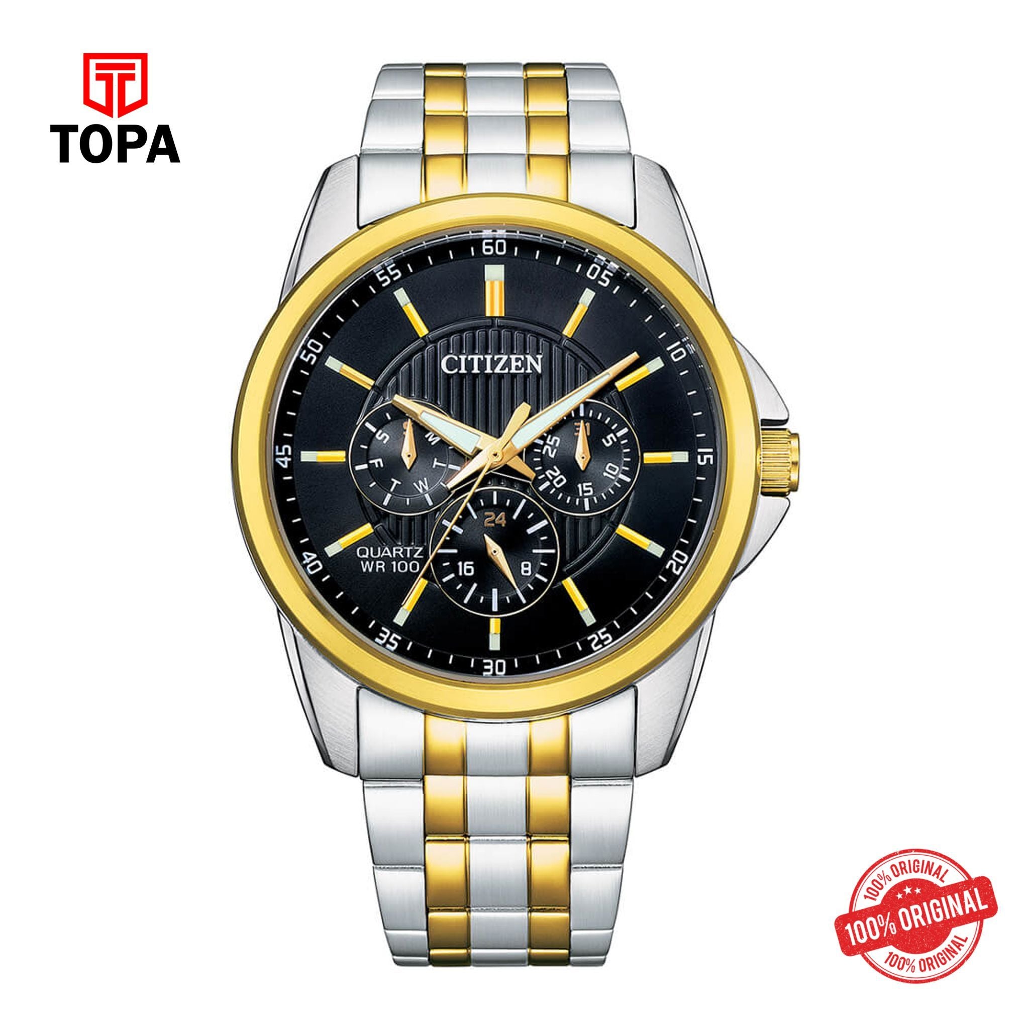 Topa Citizen - AG8348-56E - QUARTZ - Stainless Steel Watch For Men - Product Image 1