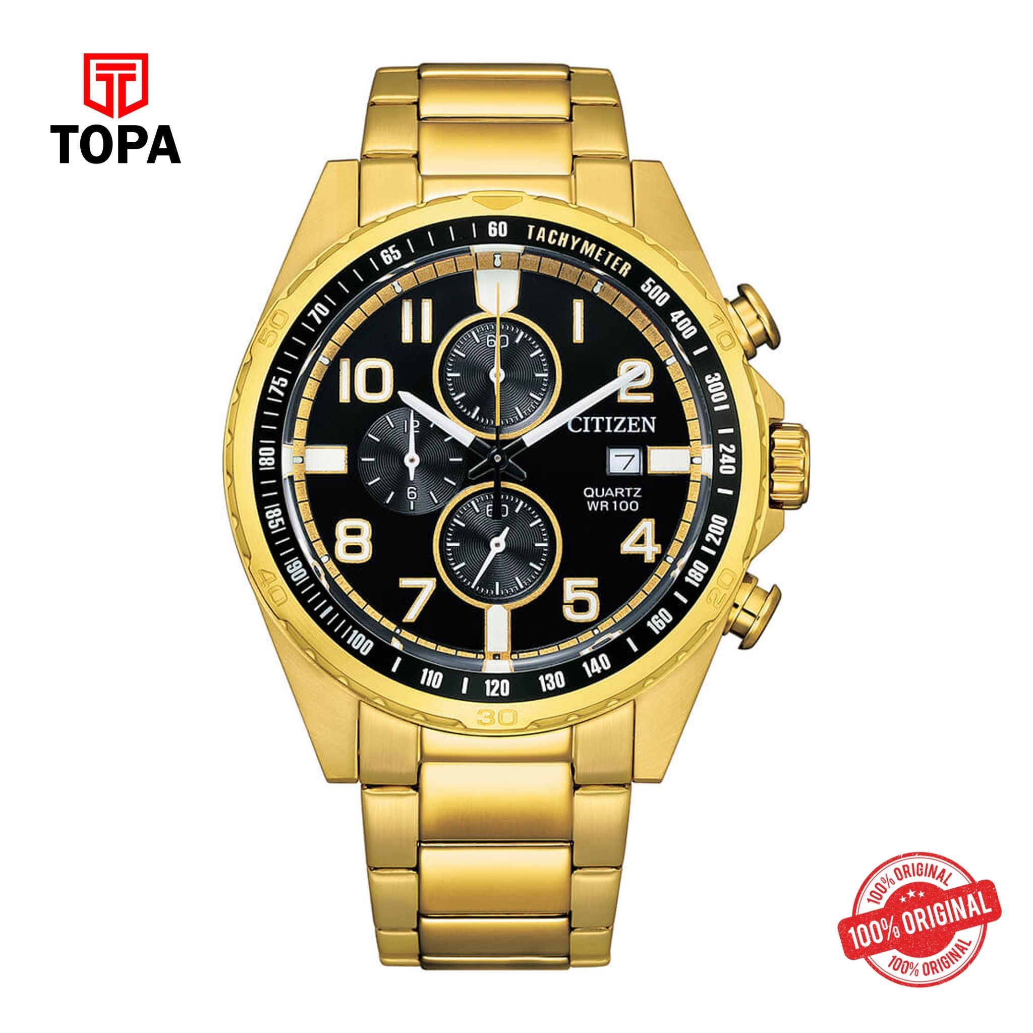 Topa Citizen - AN3652-55E - Quartz Stainless Steel Watch For Men - Product Image 1