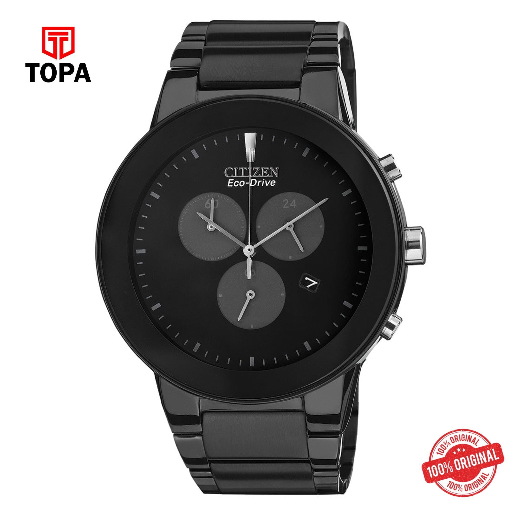 Topa Citizen - AT2245-57E - Eco Drive Chronograph Watch For Men - Product Image 1