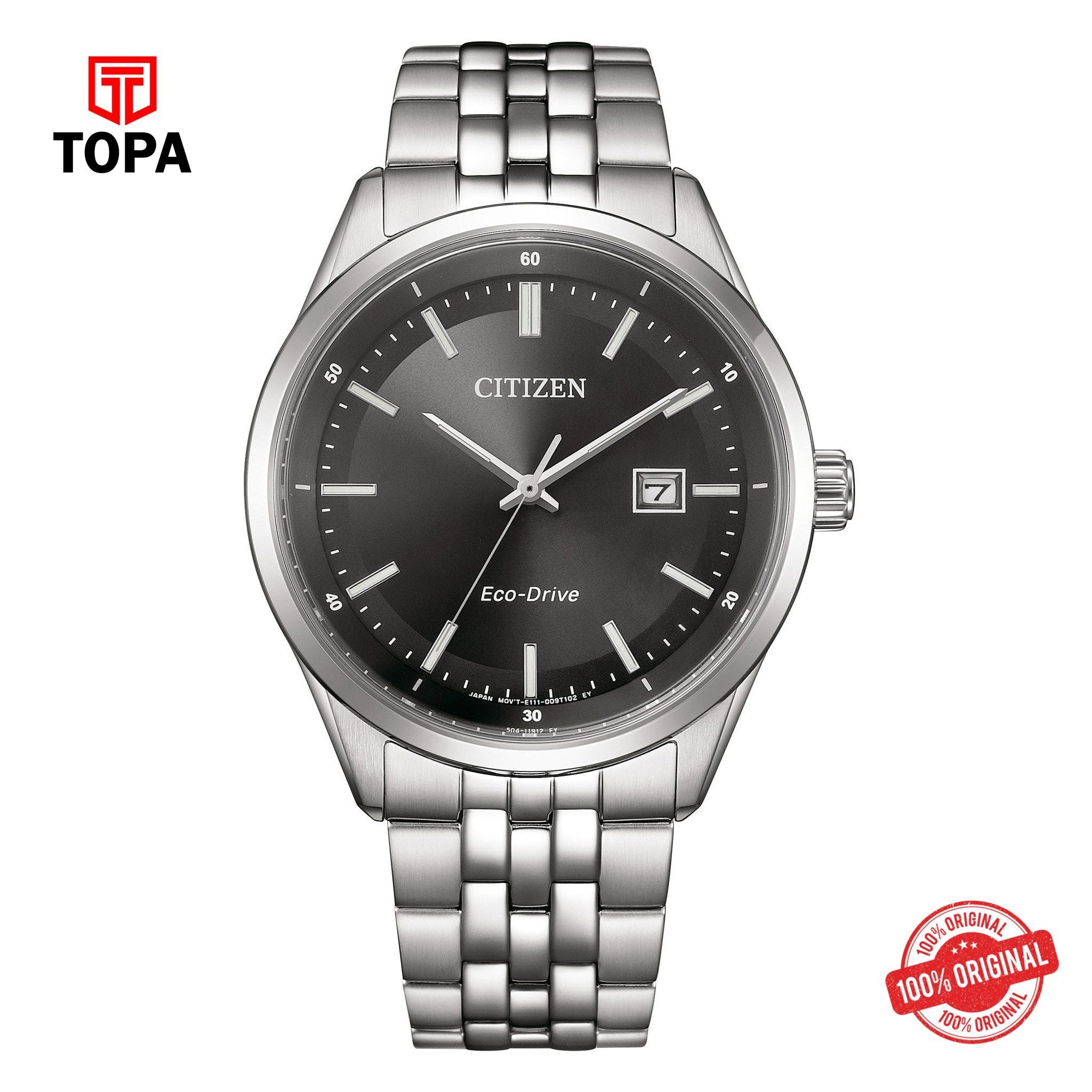Topa Citizen - BM7560-59E - Eco Drive Stainless Steel Watch For Men - Product Image 1
