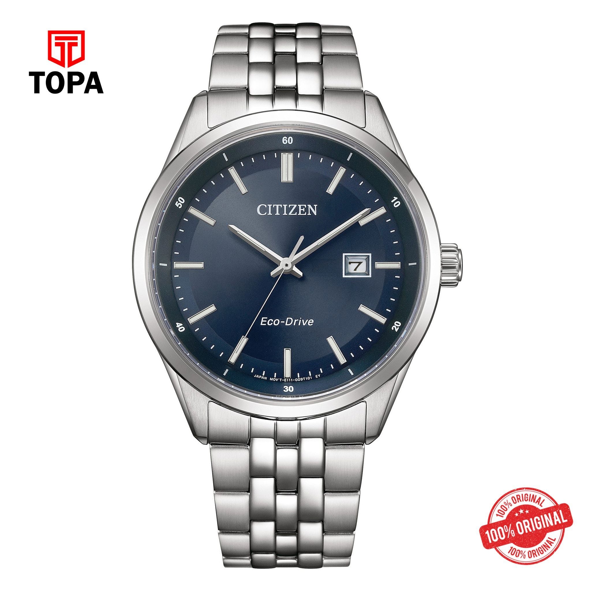 Topa Citizen - BM7560-59L - Eco Drive Stainless Steel Watch For Men - Product Image 1
