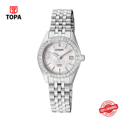 Citizen EU6060-55D mother of pearl dial quartz analog women's watch