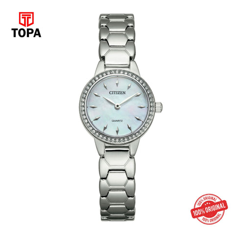 Citizen EZ7010-56D mother of pearl dial quartz analog women's watch