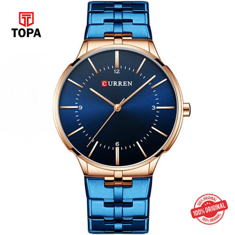 Topa Curren-8321-RGBLU-BLU-Metal-Band-Men-Watch - Product Image 1