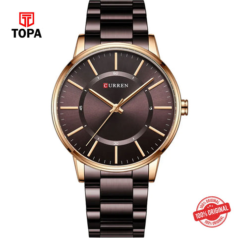 Topa Curren-8385-RS-COF-Metal-Band-Men-Watch - Product Image 1