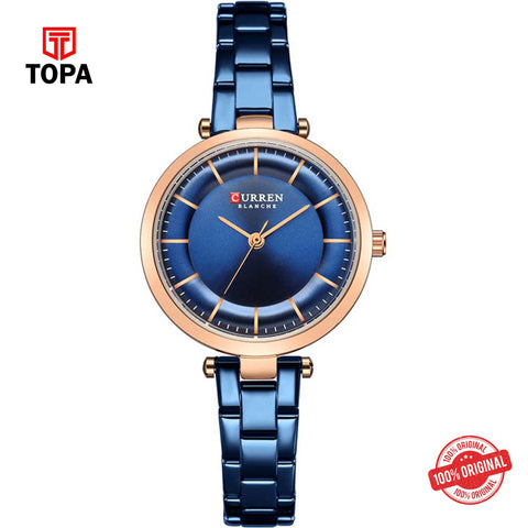 Topa Curren-9054-RS-BLU-Metal-Band-Woman-Watch - Product Image 1