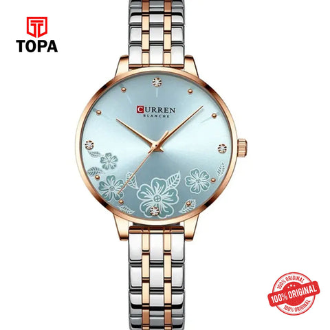 Topa Curren-9068-RSTT-BLU-Metal-Band-Women-Watch - Product Image 1