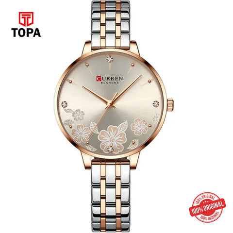 Topa Curren-9068L-TTRG-SLV-Metal-Band-Women-Watch - Product Image 1