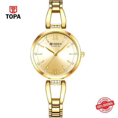 Topa Curren-9092L-GLD-Metal-Band-Women-Watch - Product Image 1