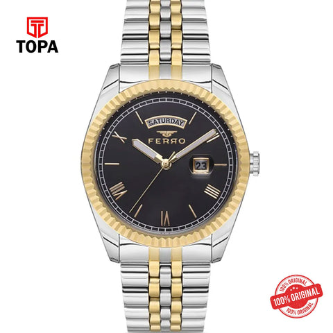 Topa Ferro-F11130A-D2-Metal-Band-Men-Watch - Product Image 1
