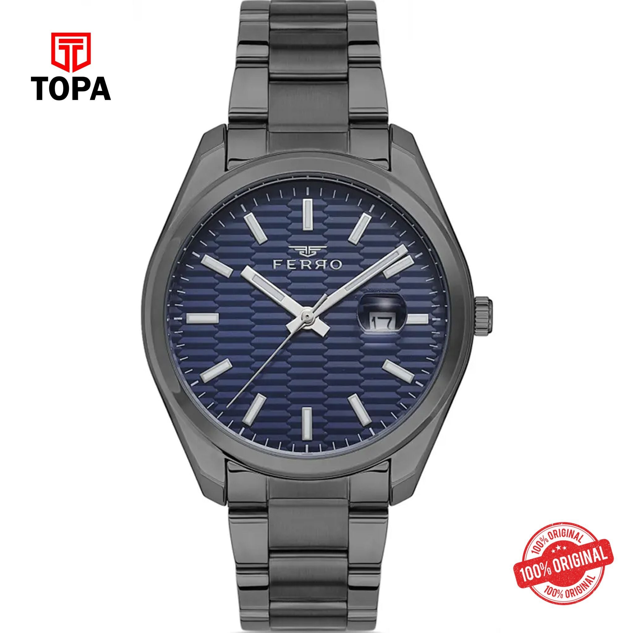 Topa Ferro-F11227A-V3-Metal-Band-Men-Watch - Product Image 1