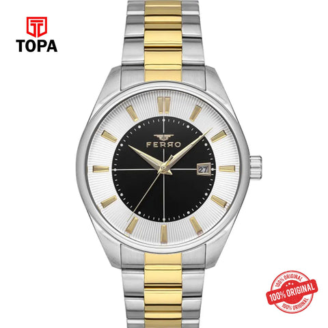 Topa Ferro-F11239A-D2-Metal-Band-Men-Watch - Product Image 1
