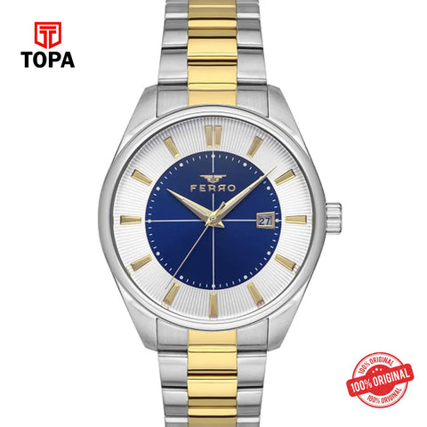 Topa Ferro-F11239A-D3-Metal-Band-Men-Watch - Product Image 1