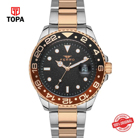 Topa Ferro-F11253A-E8-Metal-Band-Men-watch - Product Image 1