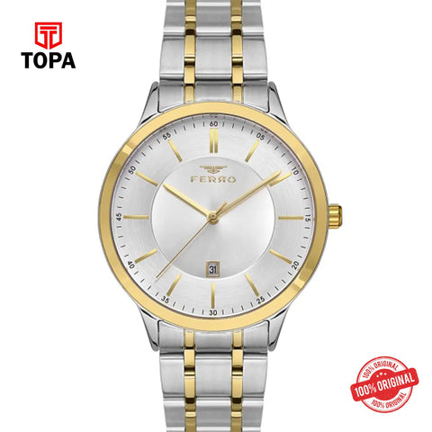 Topa Ferro-F11333A-D-Metal-Band-Men-Watch - Product Image 1