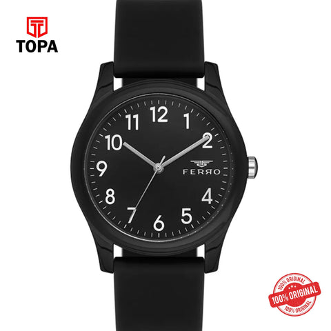 Topa Ferro-F11342D-G-Rubber-Band-Men-Watch - Product Image 1