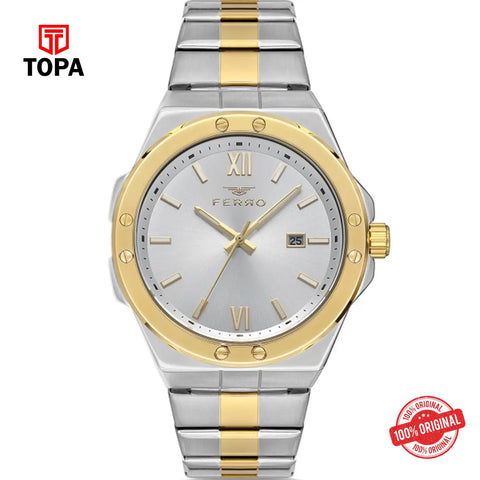 Topa Ferro-F11357A-D-Metal-Band-Men-Watch - Product Image 1
