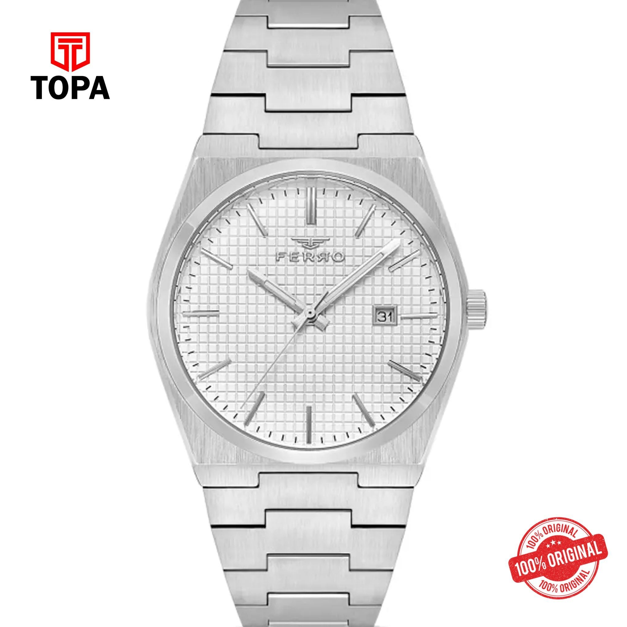 Topa Ferro-F11373A-A-Metal-Band-Men-Watch - Product Image 1