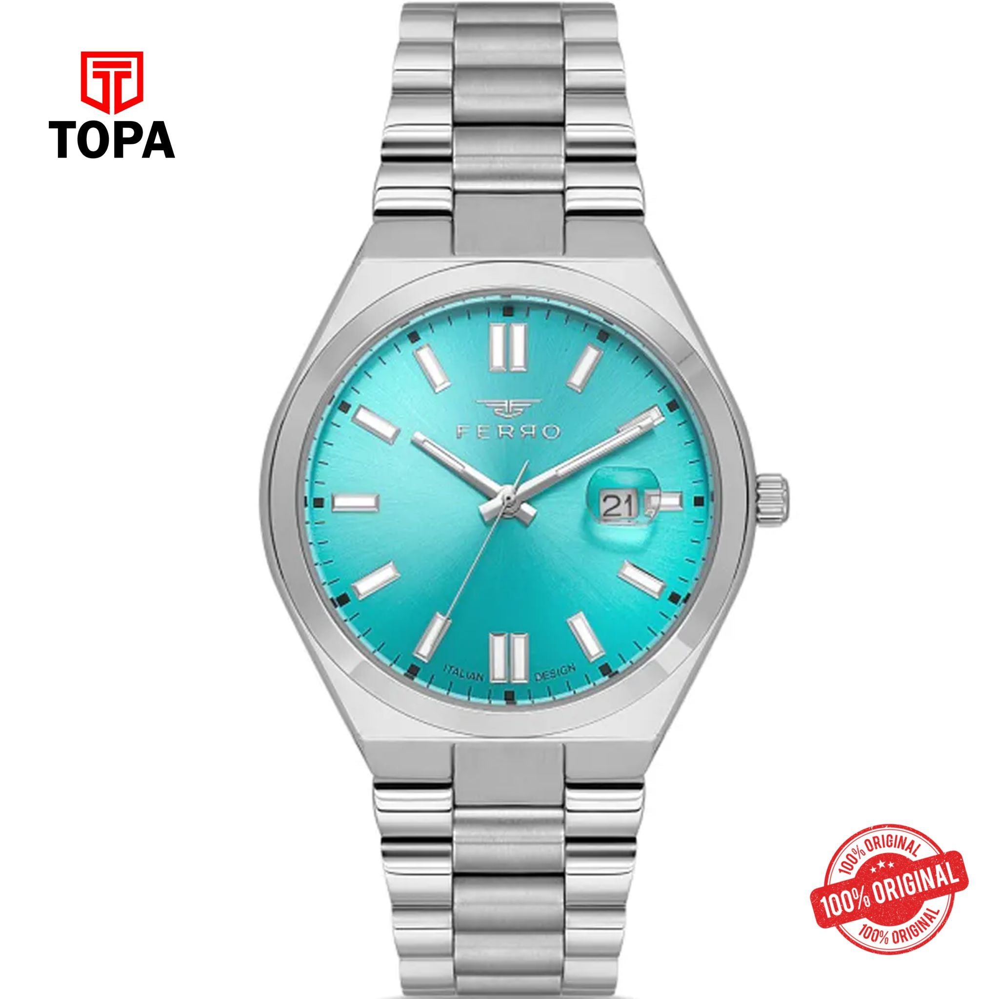 Topa Ferro-F11386A-A15-Metal-Band-Men-Watch - Product Image 1