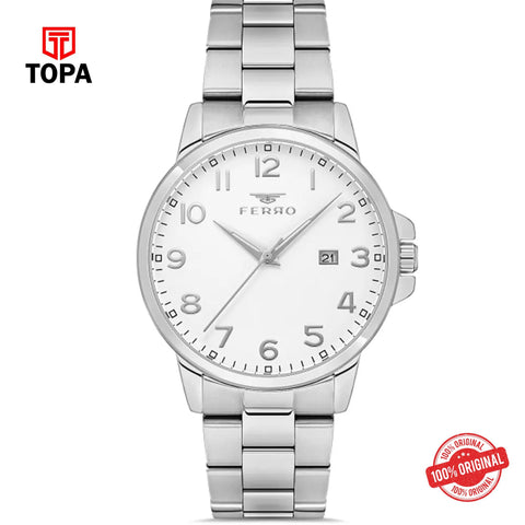 Topa Ferro-F11392A-A-Metal-Band-Men-Watch - Product Image 1