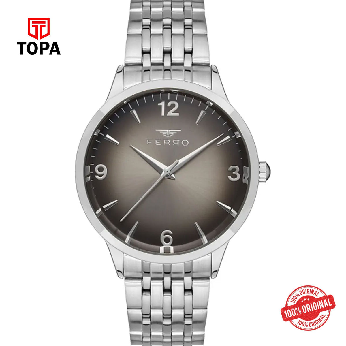Topa Ferro-F11932A-A2-Metal-Band-Men-Watch - Product Image 1