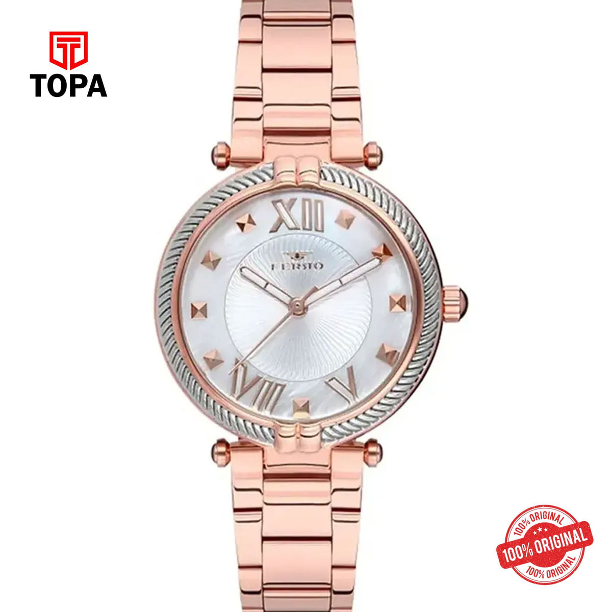 Topa Ferro-F21046A-C-Metal-Band-Women-Watch - Product Image 1