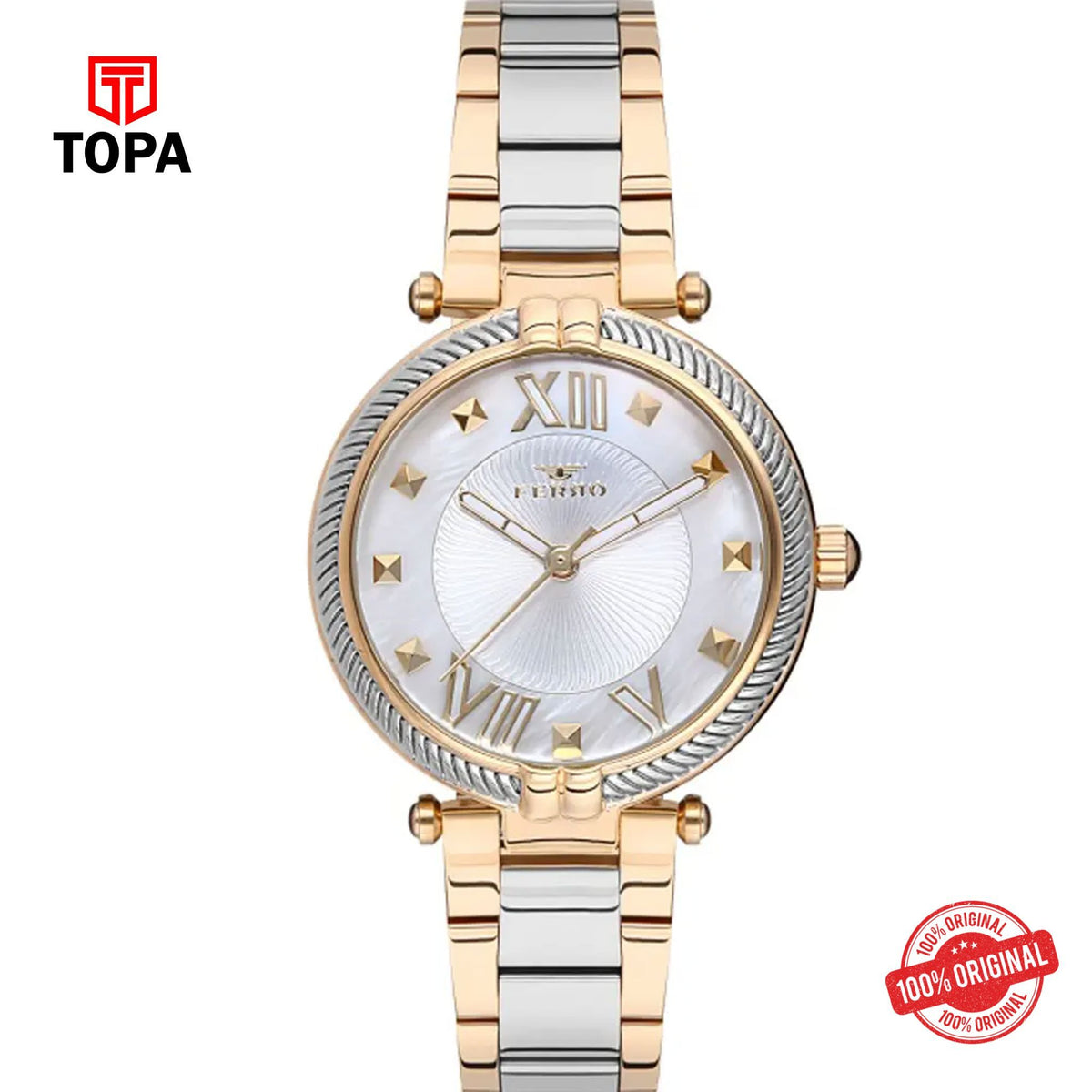 Topa Ferro-F21046A-D5-Metal-Band-Women-Watch - Product Image 1
