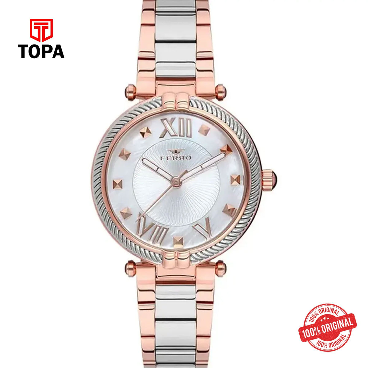 Topa Ferro-F21046A-E-Metal-Band-Women-Watch - Product Image 1