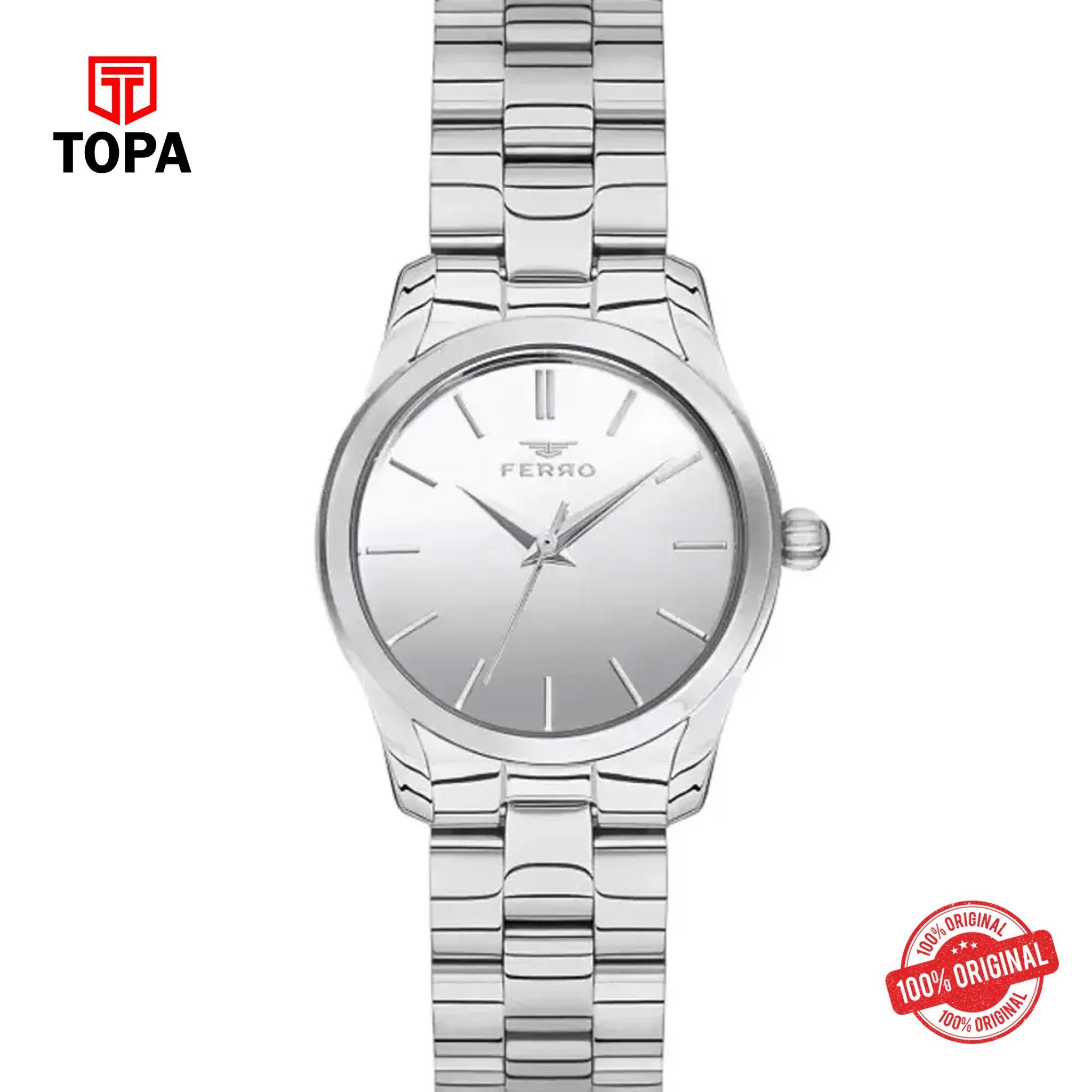 Topa Ferro-F21071A-A-Metal-Band-Women-Watch - Product Image 1