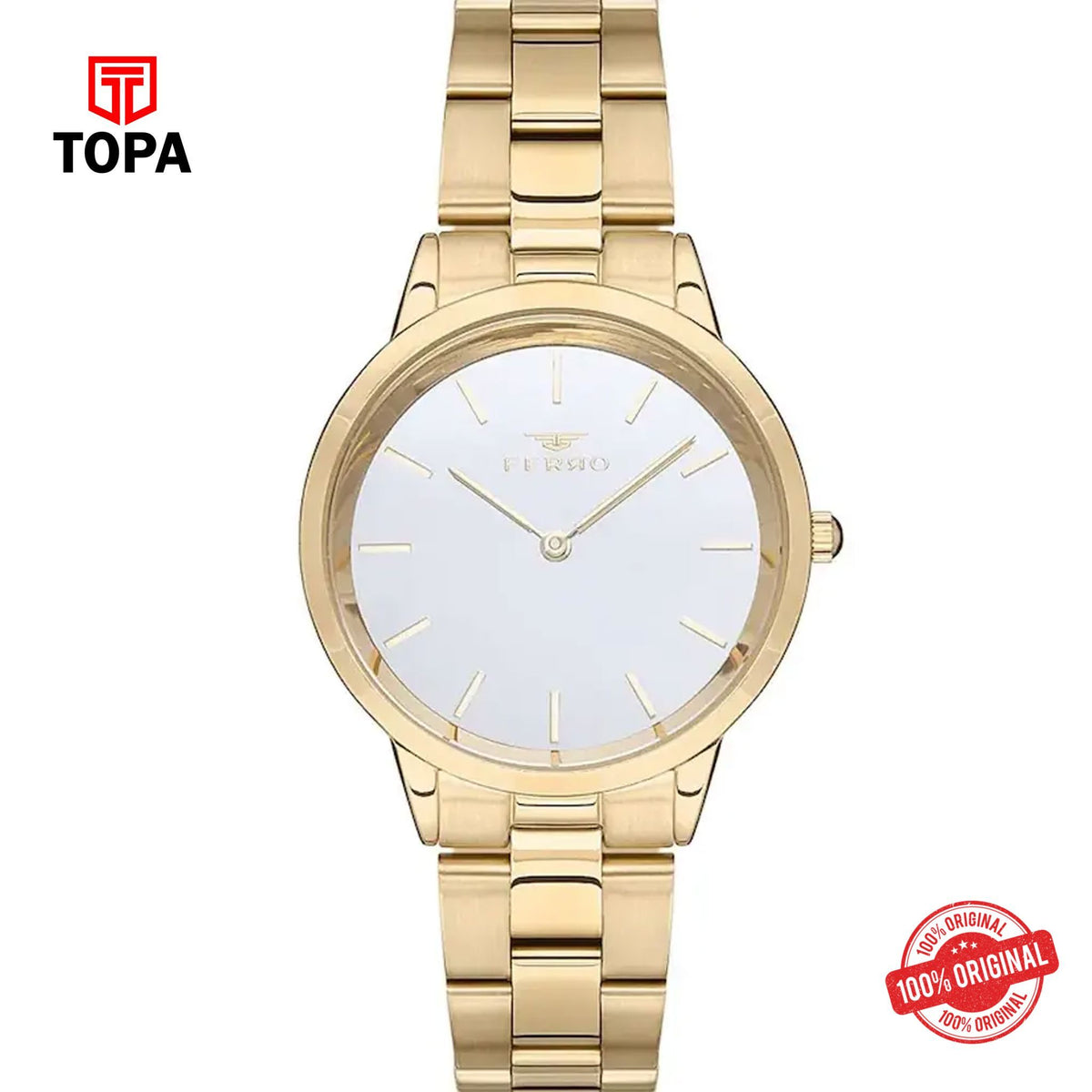 Topa Ferro-F21124A-B-Metal-Band-Women-Watch - Product Image 1