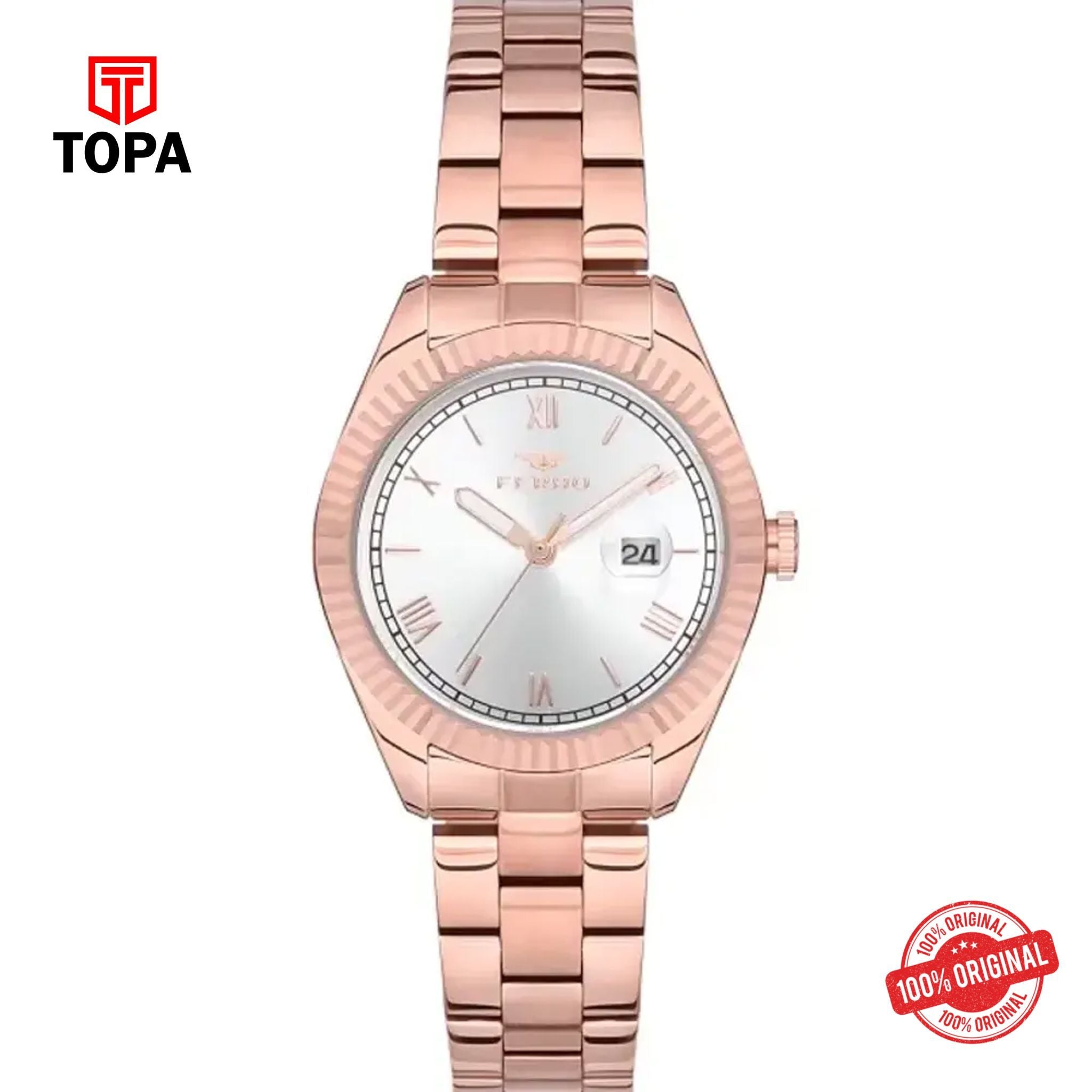 Topa Ferro-F21127A-C-Metal-Band-Women-Watch - Product Image 1