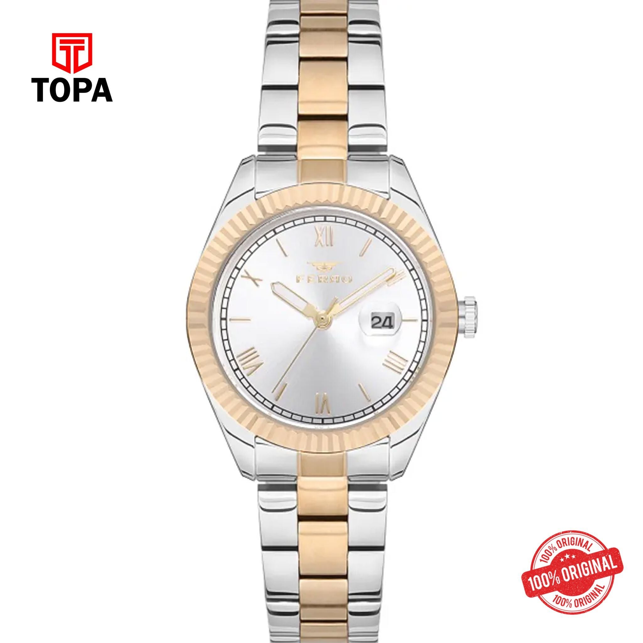 Topa Ferro-F21127A-D-Metal-Band-Women-Watch - Product Image 1