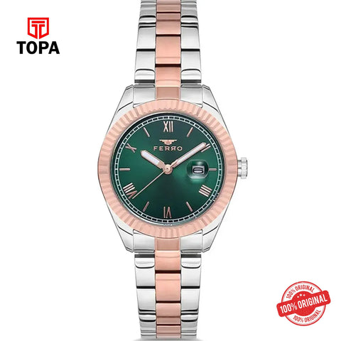 Topa Ferro-F21127A-E6-Metal-Band-Women-Watch - Product Image 1