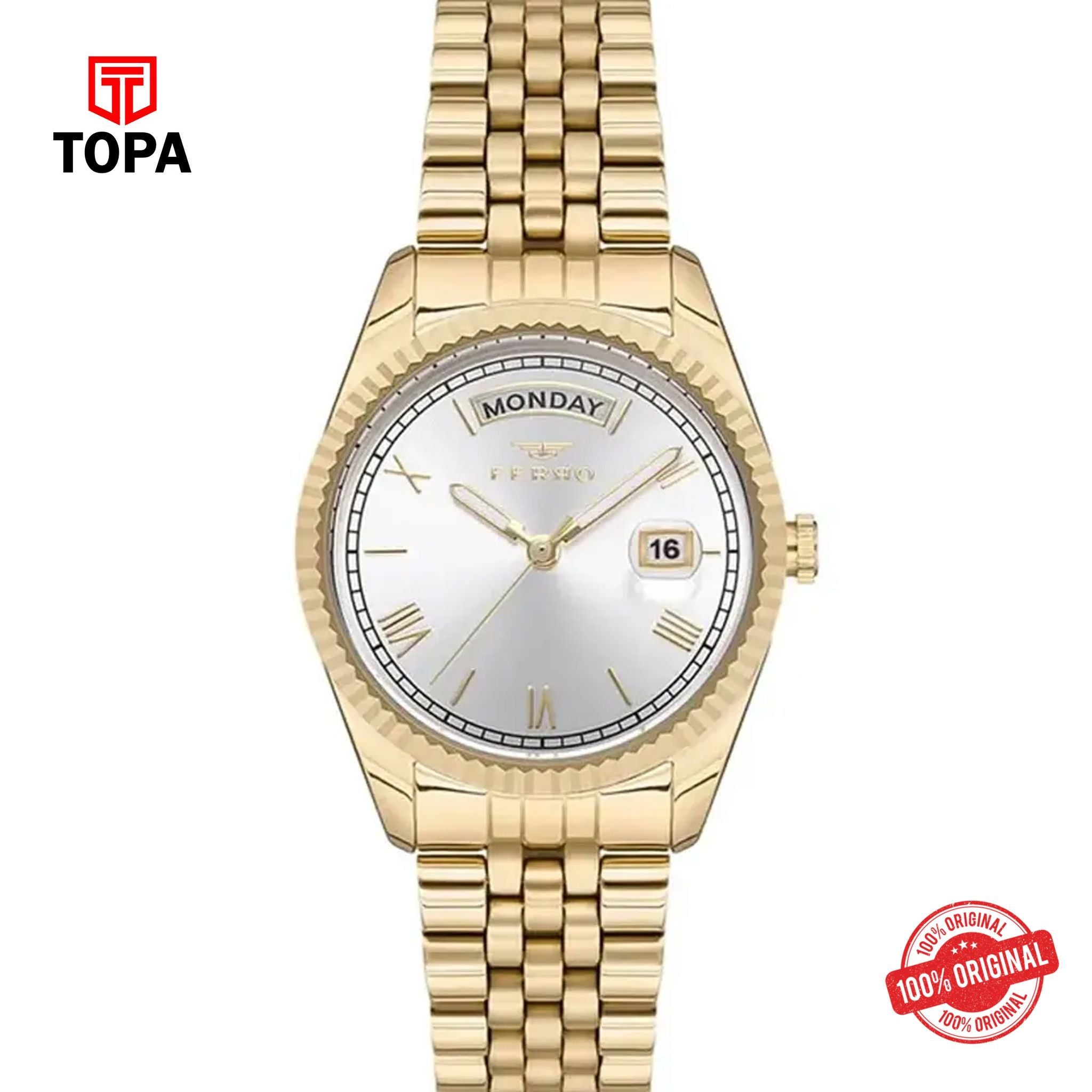 Topa Ferro-F21131A-B-Metal-Band-Women-Watch - Product Image 1