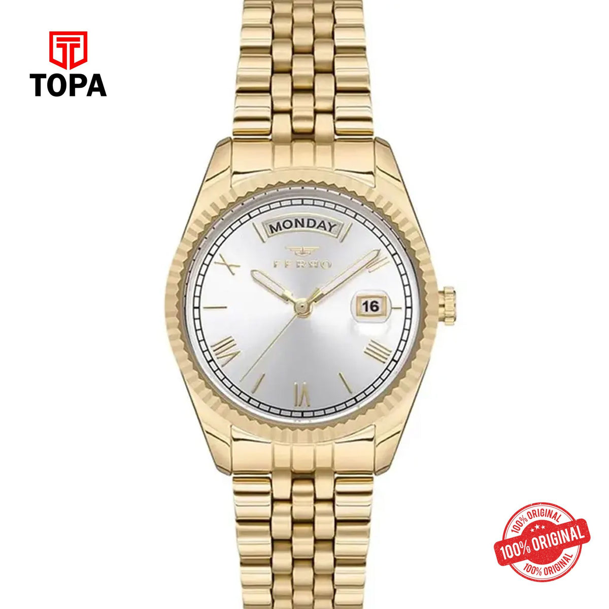 Topa Ferro-F21131A-B-Metal-Band-Women-Watch - Product Image 1