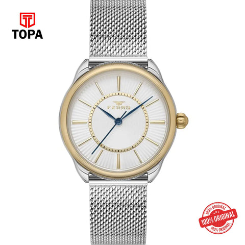 Topa Ferro-F21152C-D-Mesh-Band-Women-Watch - Product Image 1