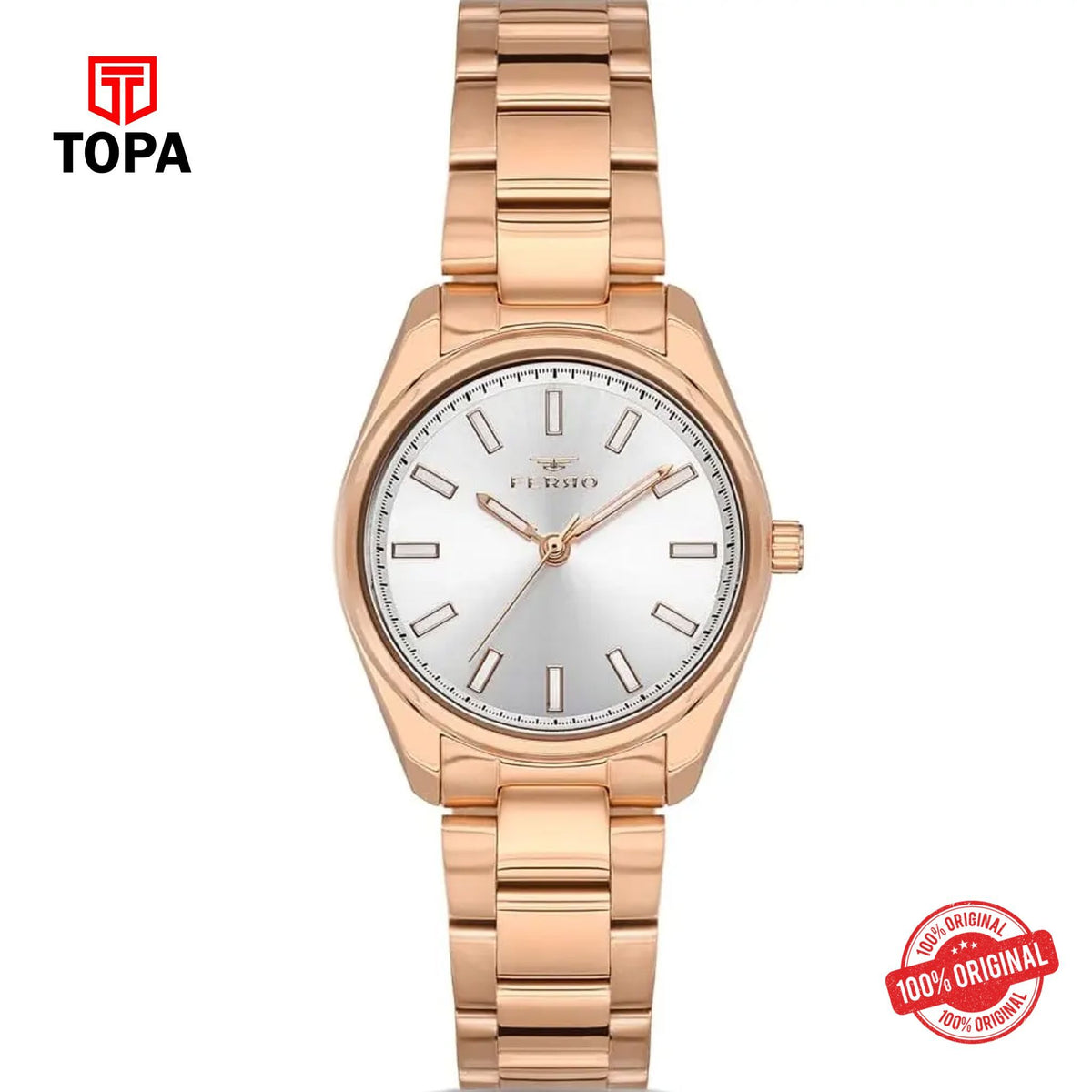 Topa Ferro-F21161A-C-Metal-Band-Women-Watch - Product Image 1