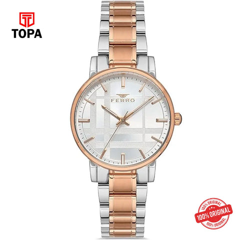 Topa Ferro-F21184A-E-Metal-Band-Women-Watch - Product Image 1