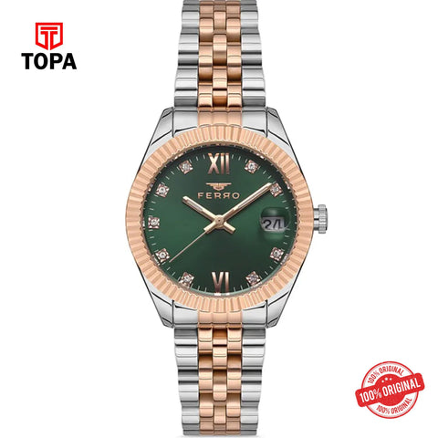 Topa Ferro-F21924A-E6-Metal-Band-Women-Watch - Product Image 1