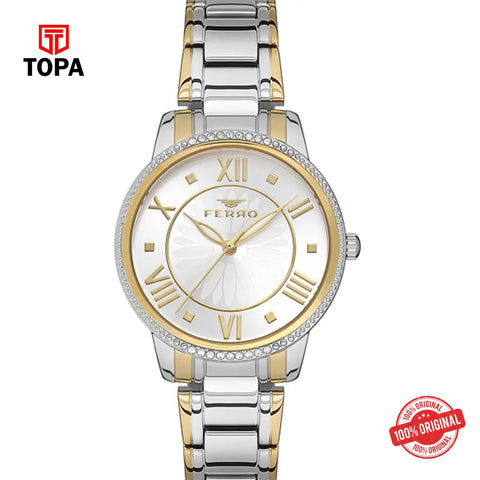 Topa Ferro-F21925A-D-Metal-Band-Women-Watch - Product Image 1
