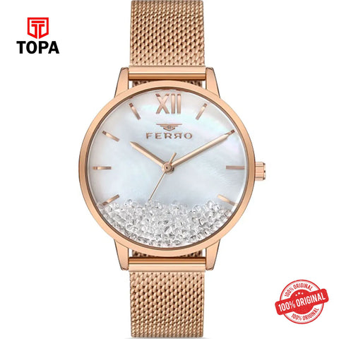 Topa Ferro-F21934C-C-Mesh-Band-Women-Watch - Product Image 1