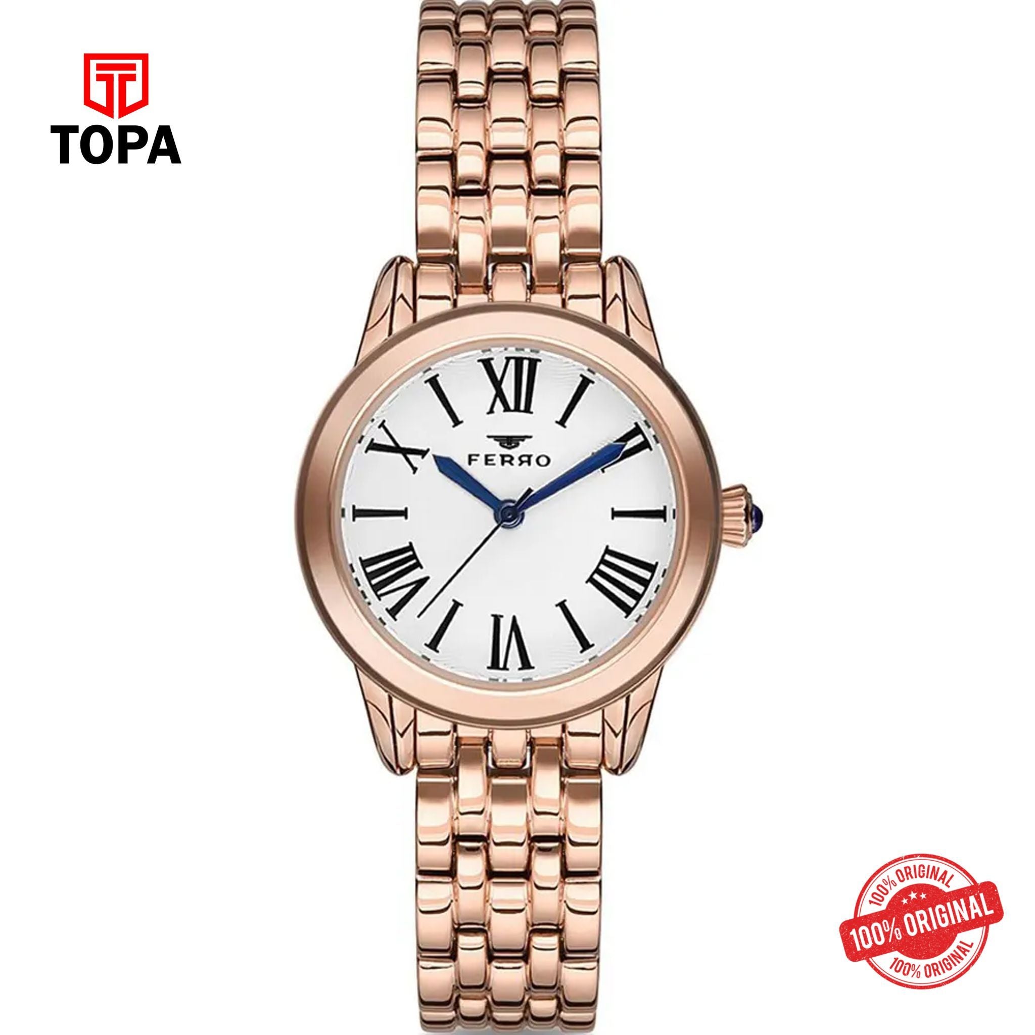 Topa Ferro-F2720A-C-Metal-Band-Women-Watch - Product Image 1