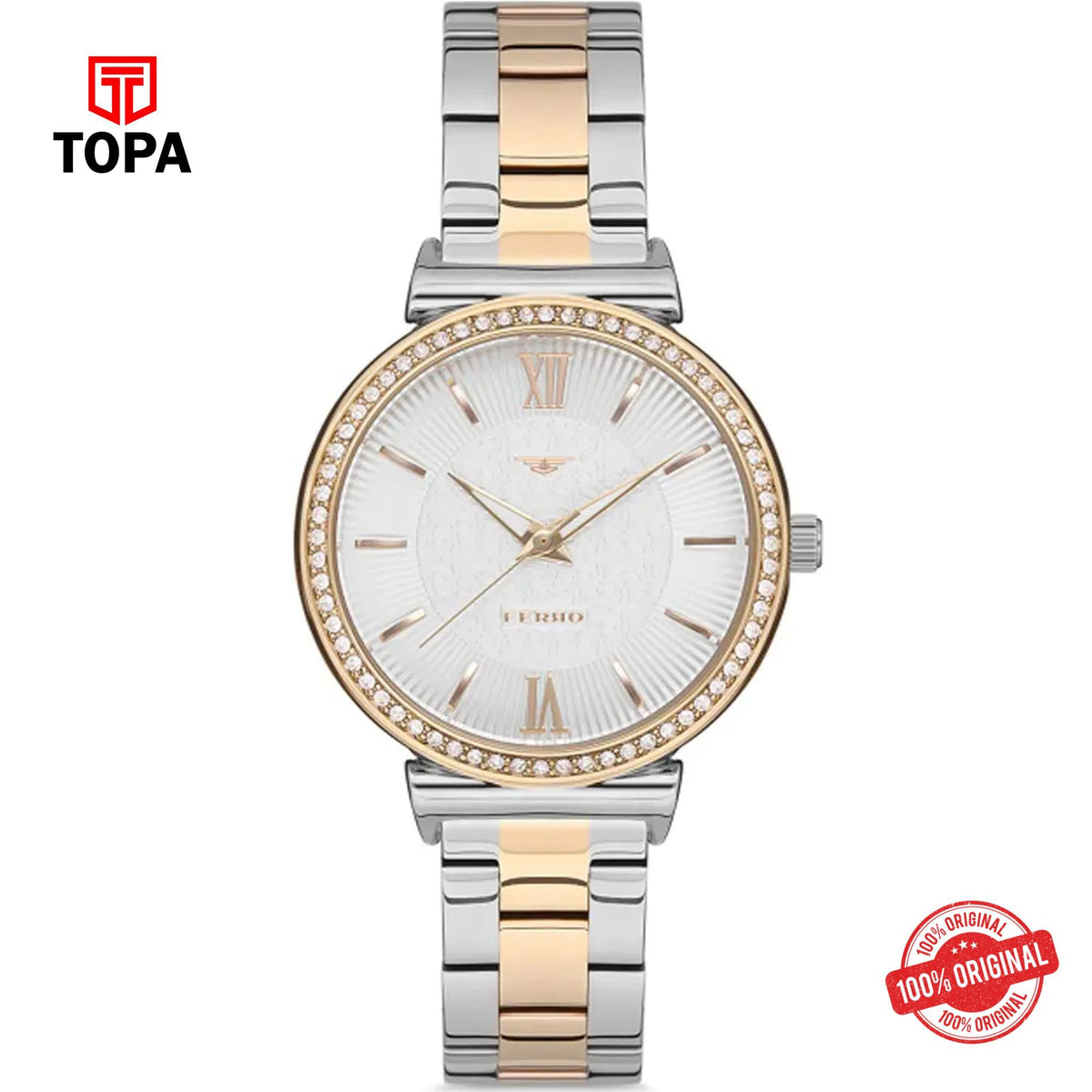 Topa Ferro-F2994A-D-Metal-Band-Women-Watch - Product Image 1