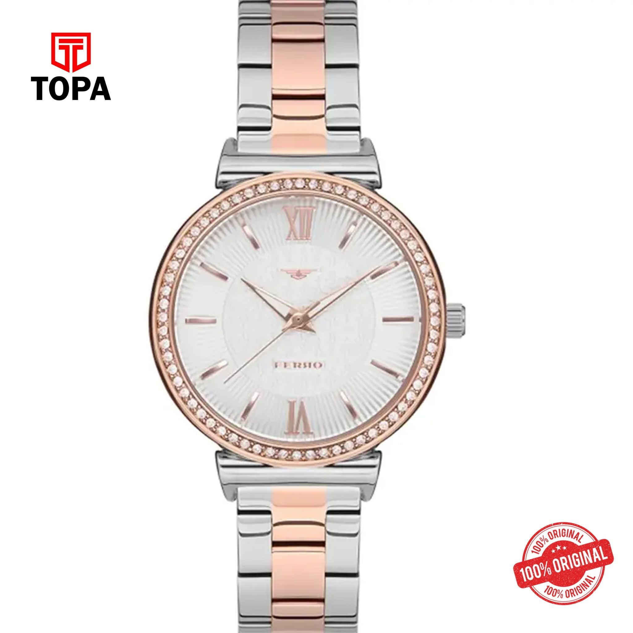 Topa Ferro-F2994A-E-Metal-Band-Women-Watch - Product Image 1