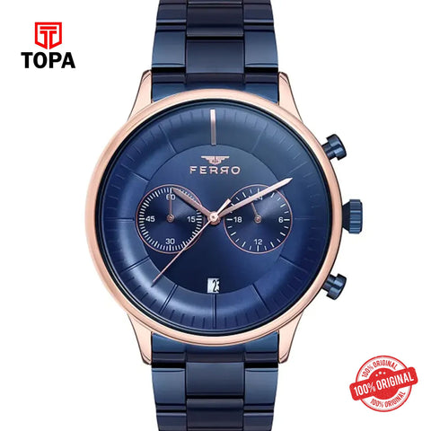 Topa Ferro-F40055A-T-Metal-Band-Men-Watch - Product Image 1