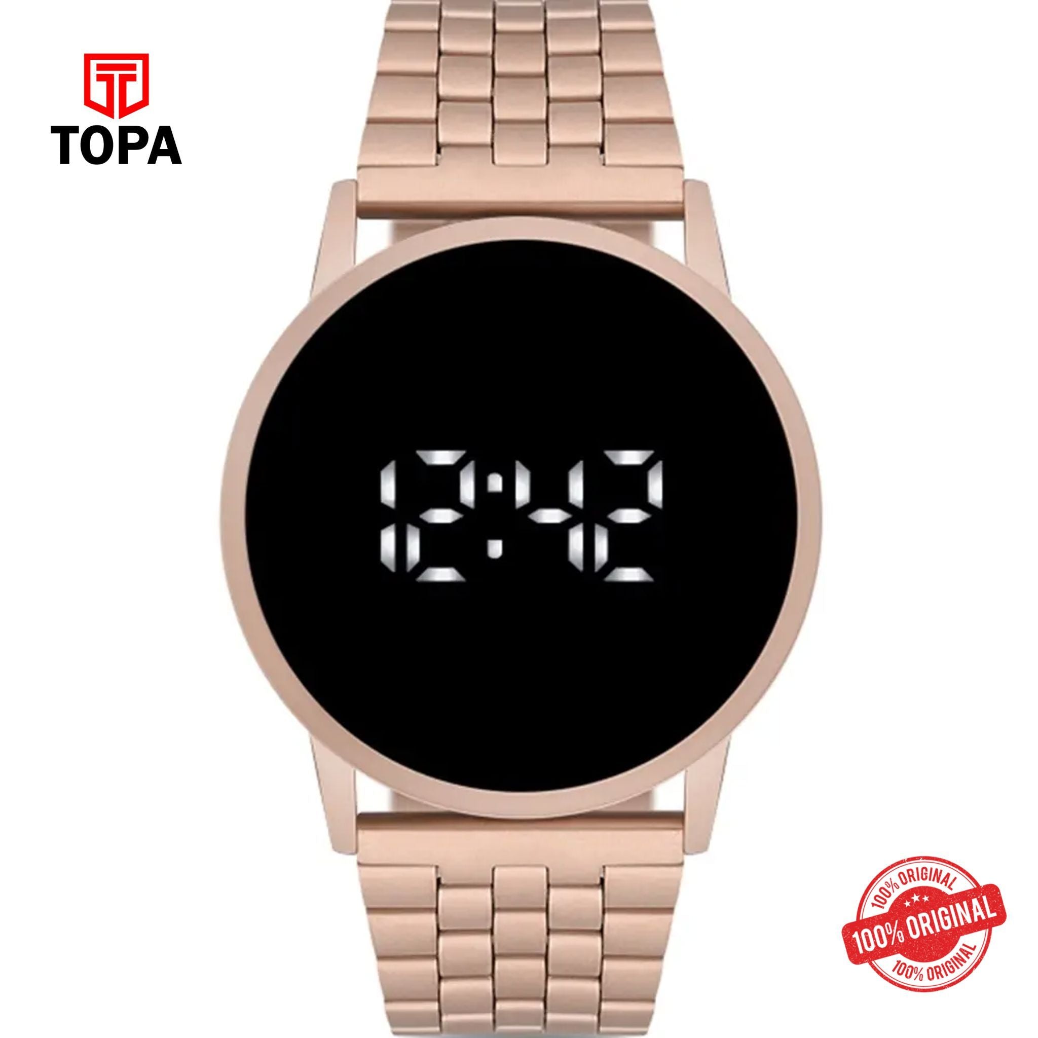 Topa Ferro-F40073A-C-Digital-Metal-Band-Women-Watch - Product Image 1