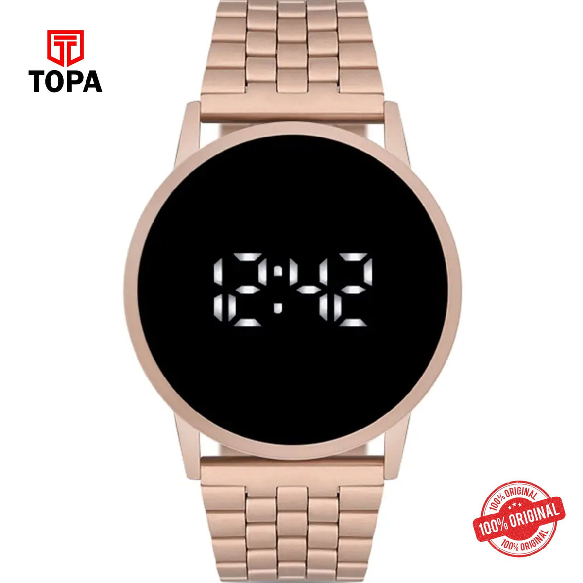 Topa Ferro-F40073A-C-Digital-Metal-Band-Women-Watch - Product Image 1
